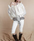 Frill Off-Shoulder Sheer Top